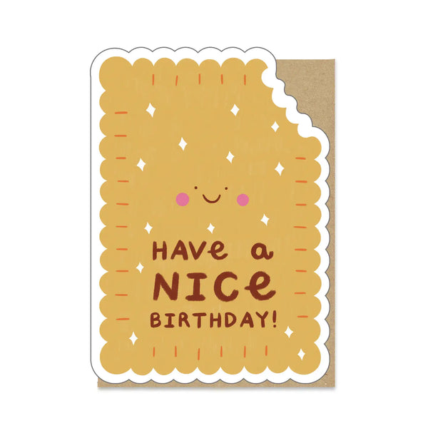 Stormy Knight Nice Biscuit Birthday Card