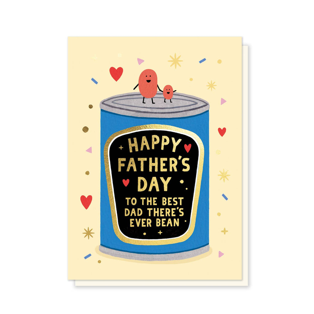 Stormy Knight Daddy Bean Card, Father's Day Card Luxury Foil Card
