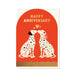 Stormy Knight Dalmatians Anniversary Card, Die-cut Card with Luxury Foil