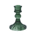 Gisela Graham Glass Candlestick - Classic Emerald Green