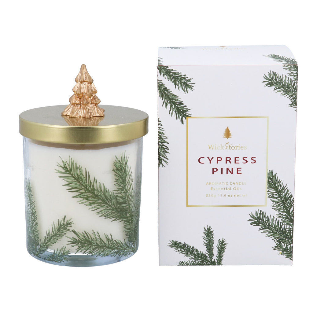 Gisela Graham Boxed Candle - Cedar Pine