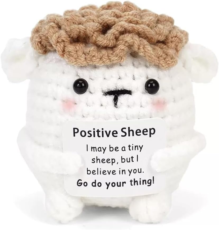 Crochet Sheep Gift - Positive Sheep