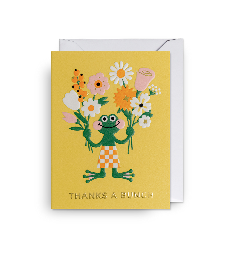 Lagom Design Thanks a Bunch Thank You Card - Mini Card