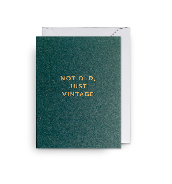 Lagom Design Not Old, Just Vintage Birthday Card - Mini Card