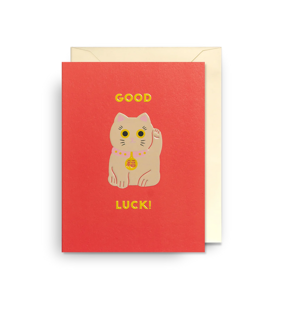 Lagom Design Maneki Neko Mini Good Luck Card