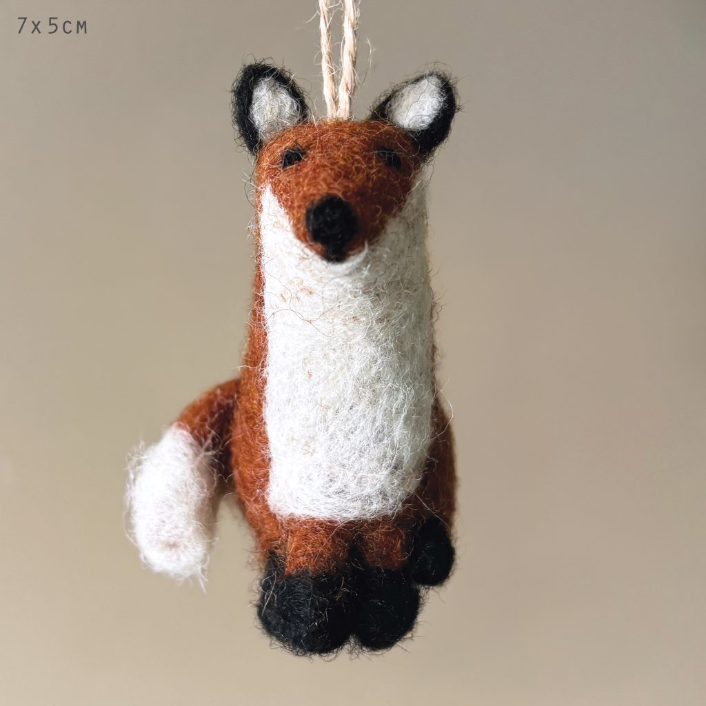 East of India Needle Felted Animal - Fox