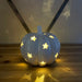 LED Ceramic Pumpkin, Grey