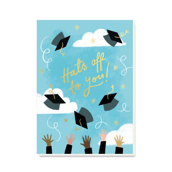 Stormy Knight Hats Off To You Graduation Card