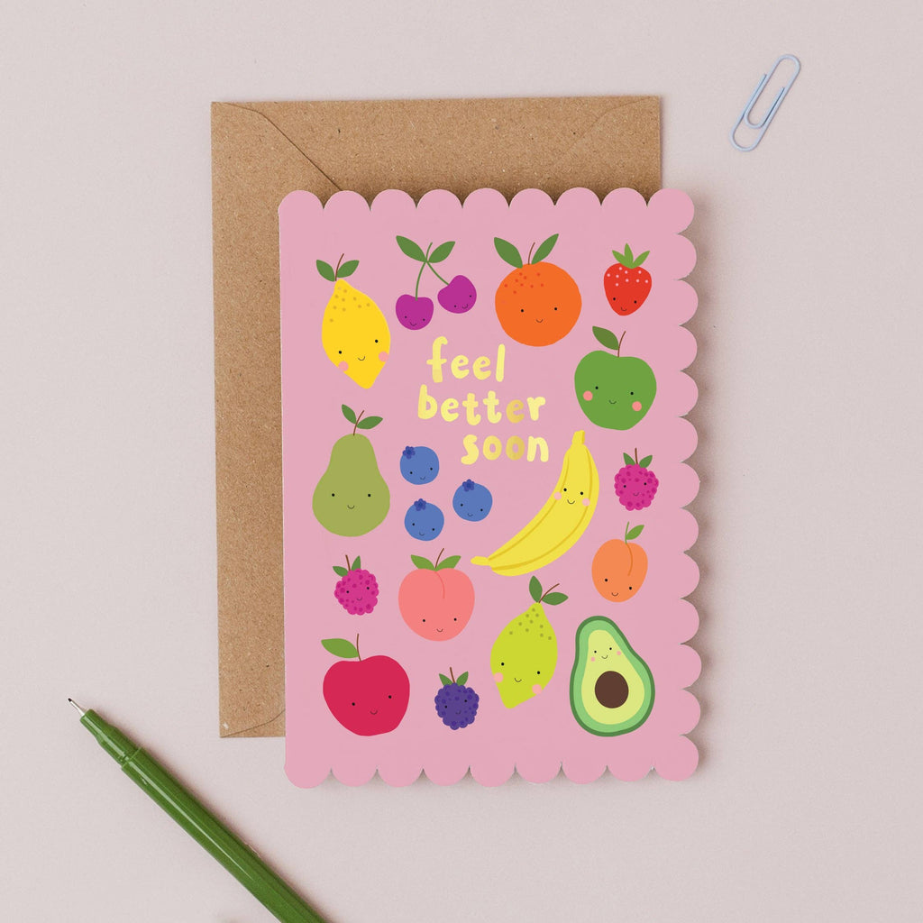 Mifkins Fruit Fix Feel Better Card