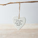To The Moon And Back Hanging Ceramic Heart