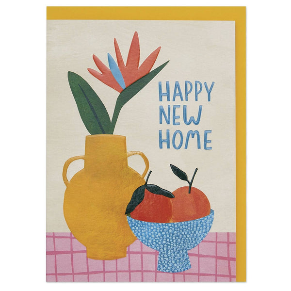 Raspberry Blossom Happy New Home Card