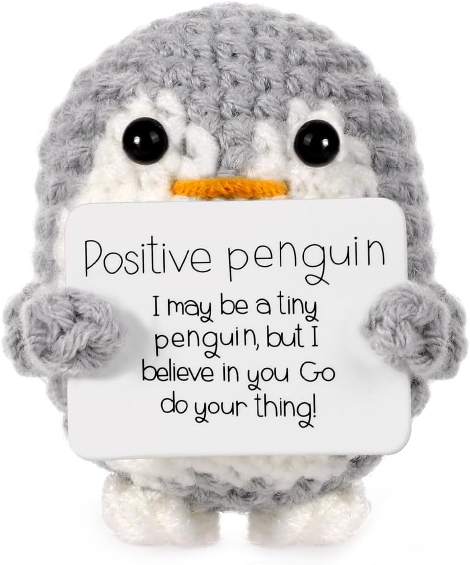 Crochet Positive Penguin Gift