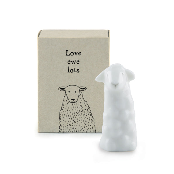 East of India Matchbox - Tall Matchbox - Sheep