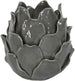 Gisela Graham Ceramic T-Lite Holder - Grey Artichoke
