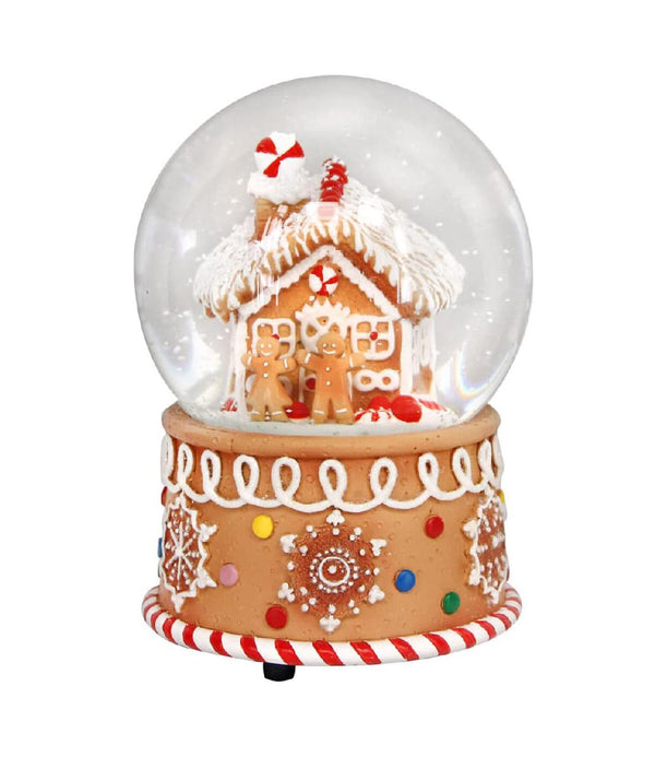 SALE 50% OFF -  Gisela Graham Snow Globe - Gingerbread House