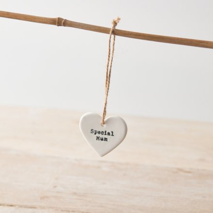 'Special Mum' Hanging Heart