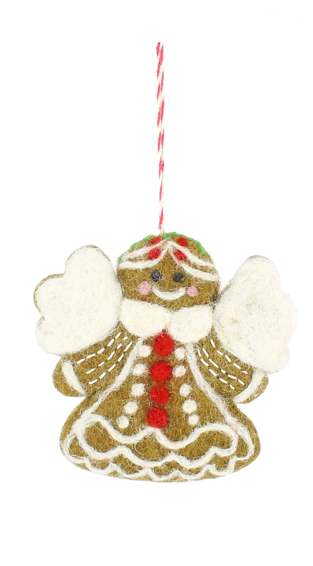 Fiona Walker Gingerbread Angel and Bell Hanging Decoration