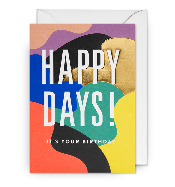 Postco - Happy Days! It's Your Birthday Greeting Card - Lagom Design