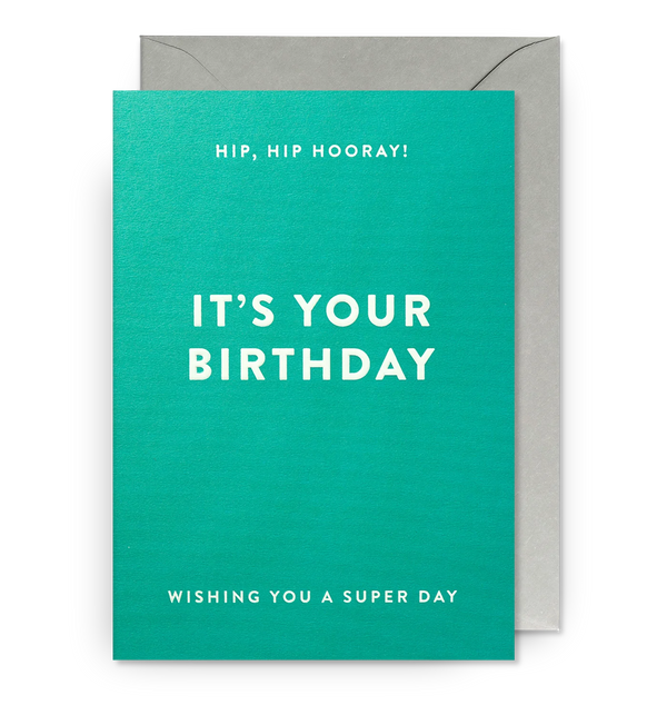 Lagom Design Hip Hip Hooray! Birthday Card