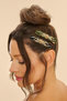 Powder Narrow Jewelled Hair Bar Set of 2 - Bouquet, Charcoal & Forest