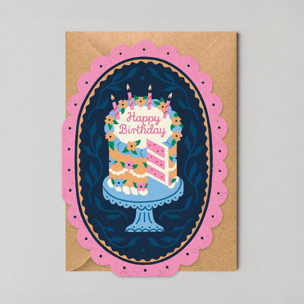 Studio Boketto Pink Framed Birthday Cake Cards