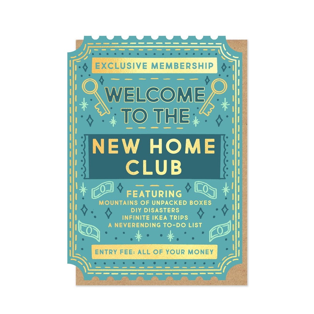 Stormy Knight New Home Club Housewarming, Card Funny Card Ticket