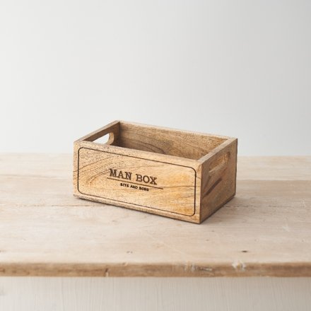 Wooden Storage Man Box