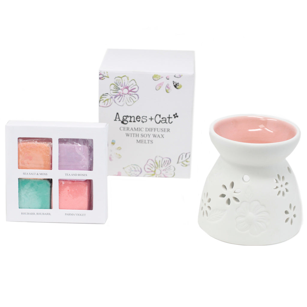 Agnes + Cat Ceramic Aroma Diffuser Atomiser with Soy Wax Melts