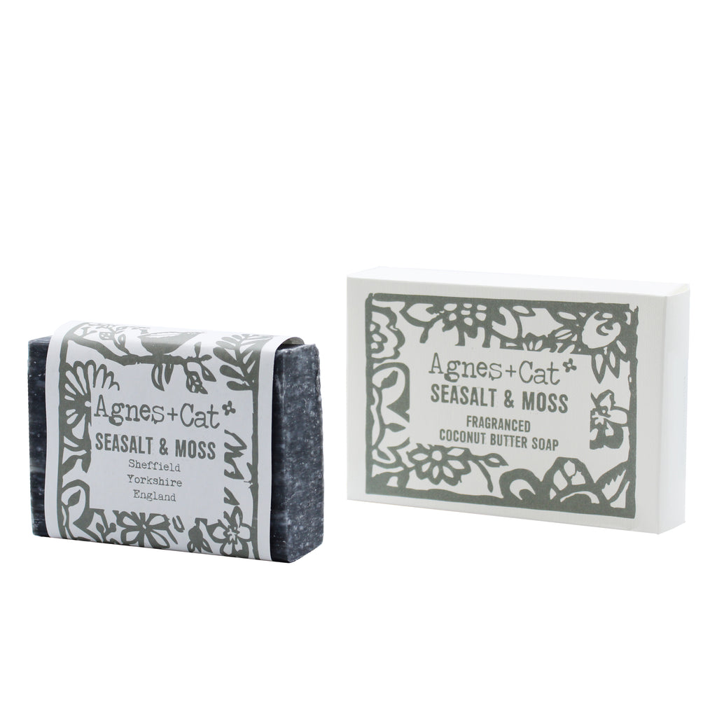 Agnes + Cat Handmade 140g Coconut Butter Soap - Seasalt And Moss