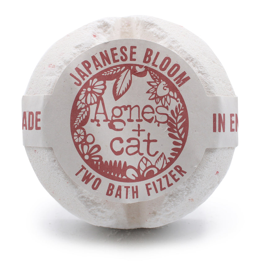 Japan Best Scented Roses Agnes + Cat Two Bath Fizzer - Japanese Bloom - Mrs Best Paper Co.