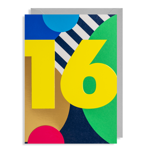 16 Teen’s Milestone Birthday Card - Lagom Design