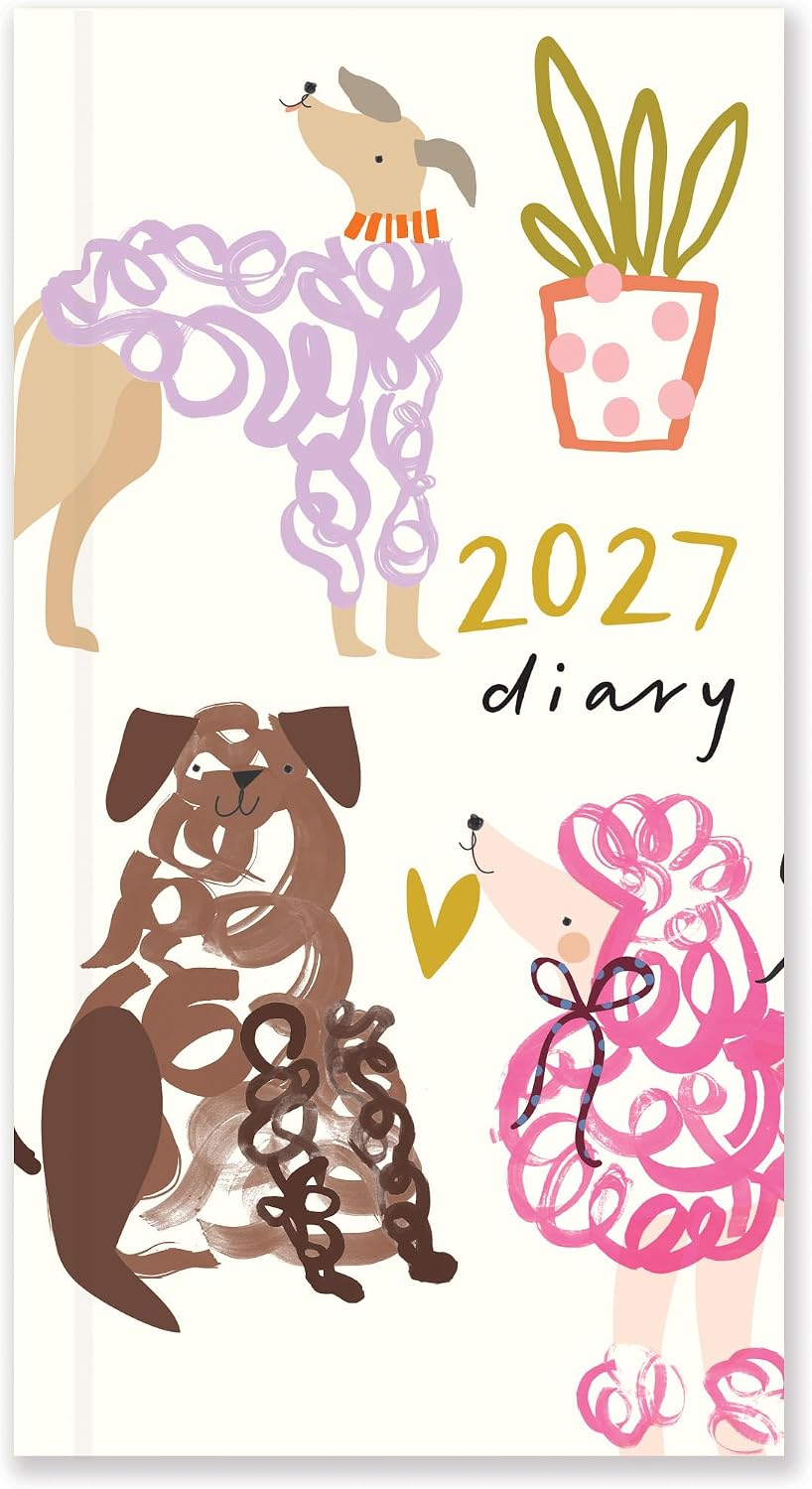 2027 Caroline Gardner Dogs Slim Diary