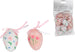 Gisela Graham Pink/White Floral Paper Mini Egg, Bag of 12