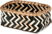 Bamboo Zebra Basket - Black and Natural