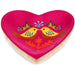 Birds Wooden Heart Trinket Dish, 11cm