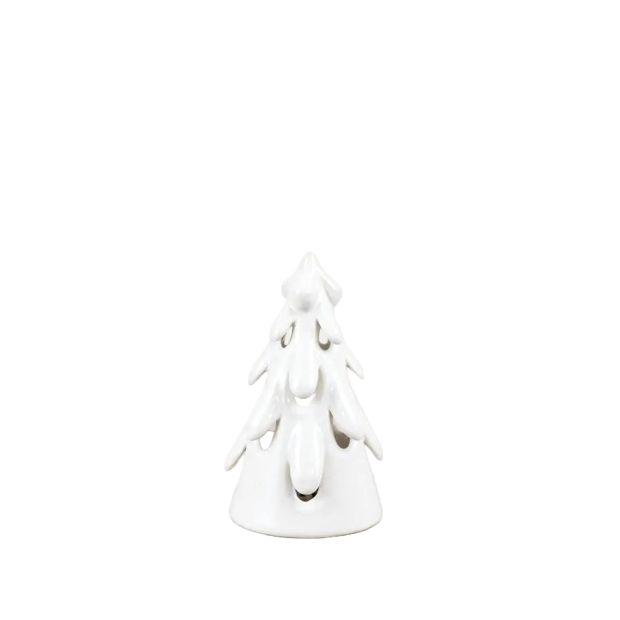 Portland Living  Light Up LED Christmas Tree in White, 16cm