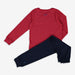 JOULES Red & Navy Two Piece Pyjama Set