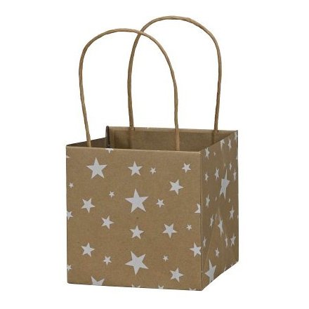 Kraft Star Design Gift Bag, 12cm