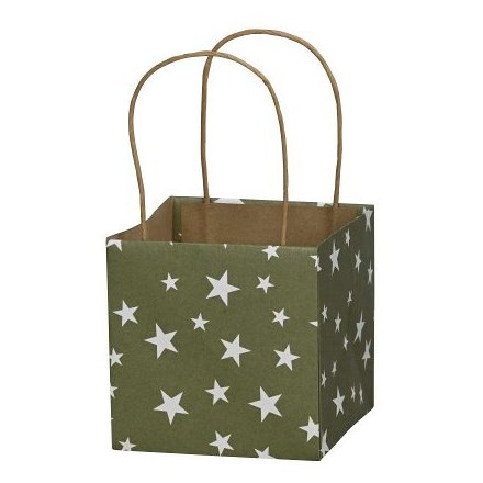 Green Star Design Gift Bag, 12cm
