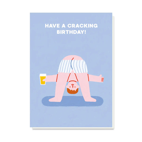 Stormy Knight Cracking Birthday Card