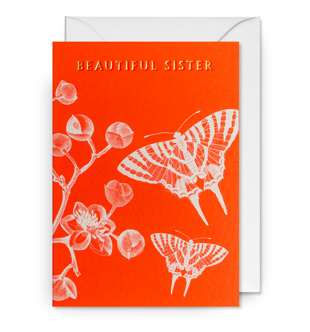 Lagom Design Beautiful Sister Swallowtail Butterflies Greeting Card