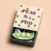 Lisa Angel Tiny Matchbox Ceramic Peas in a Pod Token