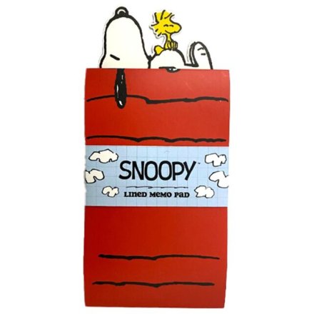 Peanuts Snoopy & Woodstock Flip Open Shaped Memo Pad