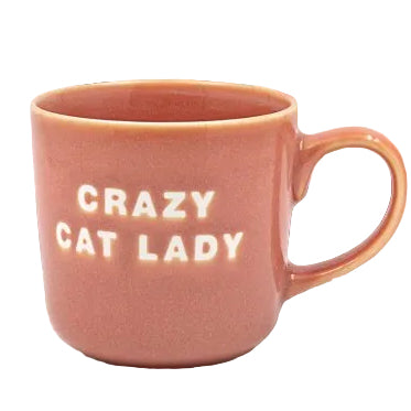 Pink Crazy Cat Lady Mug