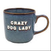 Blue Crazy Dog Lady Mug