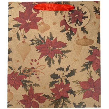 Christmas Botanicals Gift Bag Large