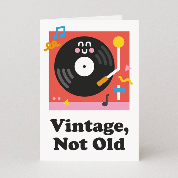 Studio Boketto Vinyl Record Player Birthday Card