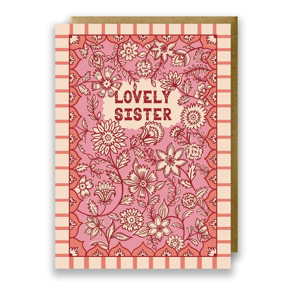 Jessie Maeve Lovely Sister Card - Jaipur Pink