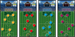 Mrs Best Paper Co. Talksport football trivia game showing four colourful player pitch boards with tokens and goal area