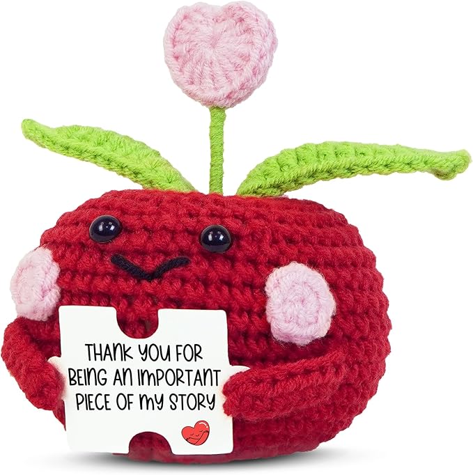 Crochet Apple Appreciation Gift - Teacher / Friend / Parent